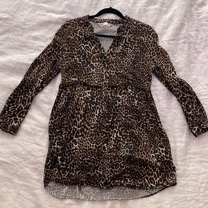 Zara animal Print loose dress
